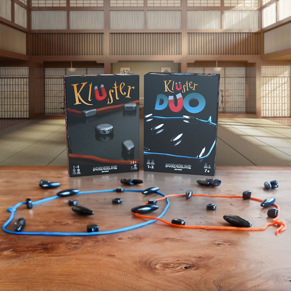 Kluster, un jeu d'aimants 😊 Le but est de placer ses aimants à l