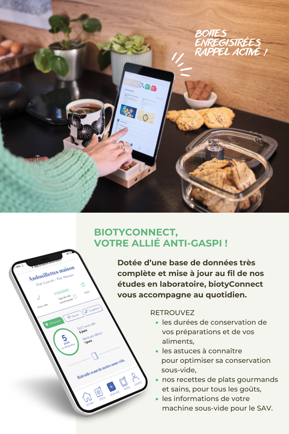 Biotyfood - Découverte de la machine sous-vide 