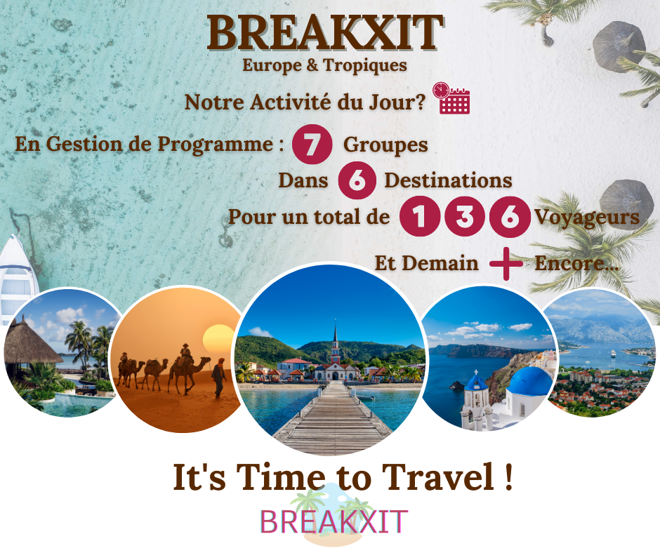 It 's Time to Travel : Soutenez notre activité et Profitez d'un programme Eco Tropical pour votre prochain voyage