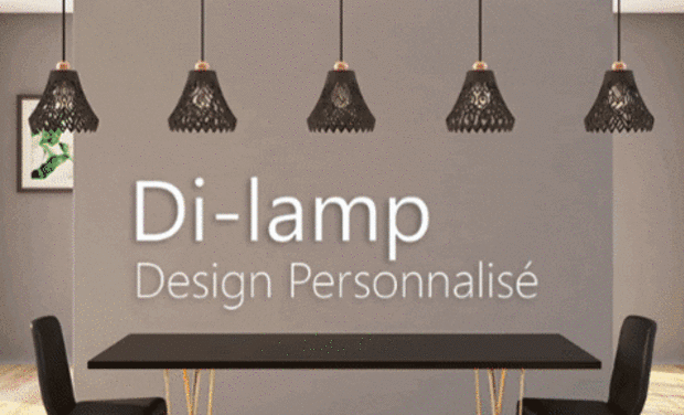 Visuel du projet Di-Lamp: Luminaire 3D personnalisable #PDW18