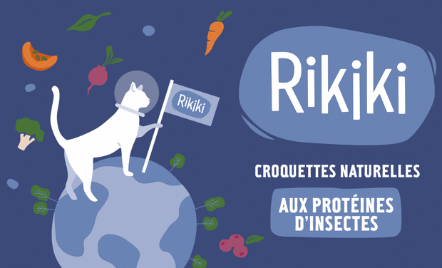 Visuel du projet Rikiki, croquettes pour chats aux protéines d'insectes