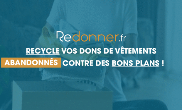 Project visual Redonner.fr - L’app qui recycle vos dons de vêtements en bon plans !👕♻🎁