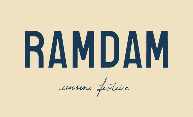 Project visual RAMDAM, cuisine française de partage