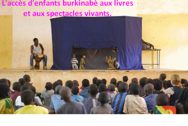 Project visual L' accès  d' enfants burkinabè aux livres et aux spectacles vivants.