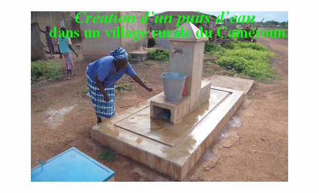 Project visual Création d’un puits d’eau dans un village rural du Cameroun. "LE GESTE DE L'ESPOIR"