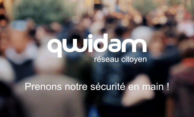Visuel du projet qwidam, le réseau citoyen pour améliorer sa sécurité !