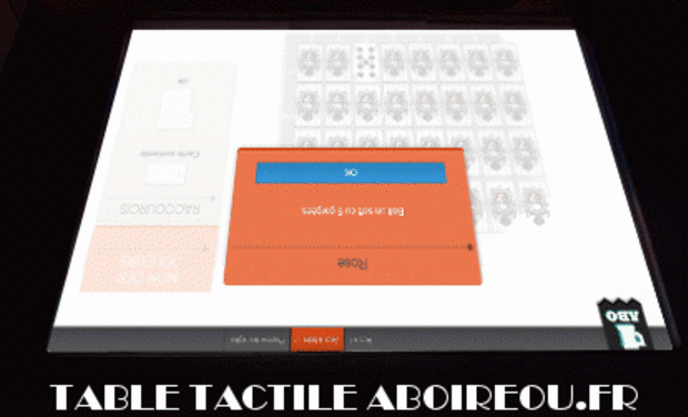 Visuel du projet Table Tactile ABoireOu.fr