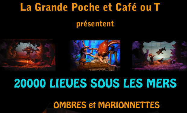 Visuel du projet "20000 Lieues sous les mers" pour Ombres et Marionnettes d'après Jules Verne