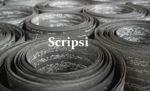Project visual SCRIPSI - Installations à partir d'une pratique d'écriture plastique.
