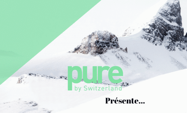 Project visual Pure by Switzerland - Le sérum du futur